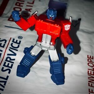 Transforming Robot Action Figure - Red and Blue Micro 2.5in NWOT